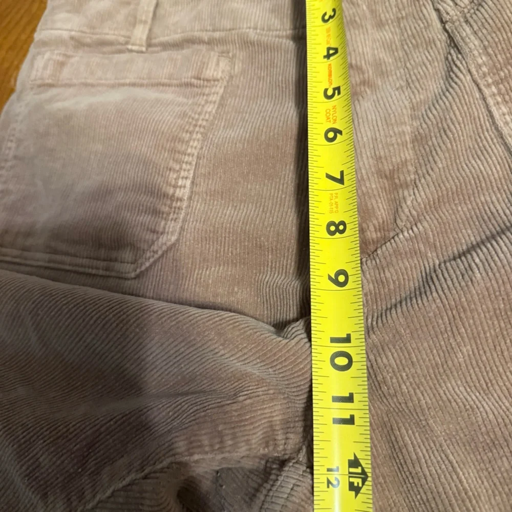 Quince Corduroy Wide-Leg Crop Pants in Light Brown Sz 14 Elevated Basics - Picture 13 of 14